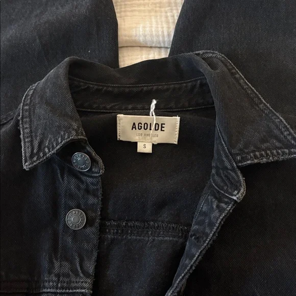 Agolde Tatum Long Sleeve Black Jumpsuit - Picture 5 of 10